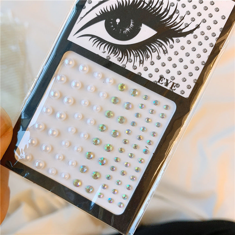 Eye And Face Decoration Patch Makeup Sticker Pearl Veneer Eye Makeup by http://Lolyshop.shop