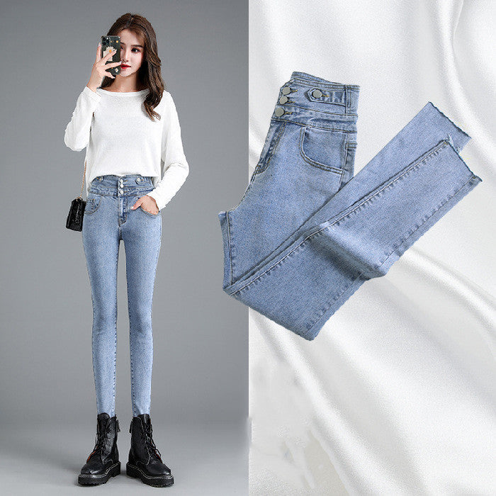 Jeans Women's Small Feet Autumn Clothes New Look Thin by http://Lolyshop.shop