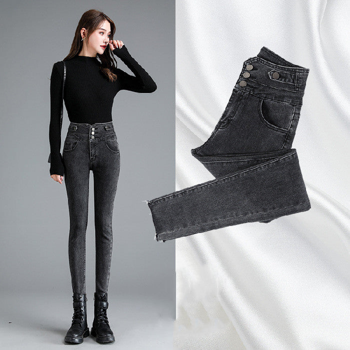 Jeans Women's Small Feet Autumn Clothes New Look Thin by http://Lolyshop.shop