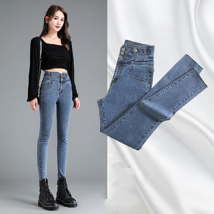 Jeans Women's Small Feet Autumn Clothes New Look Thin by http://Lolyshop.shop
