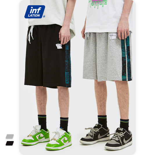 Inf Men Clothing Street Fashion Brand Ethnic Style Side Striped Casual Pants Loose Shorts Men by http://Lolyshop.shop