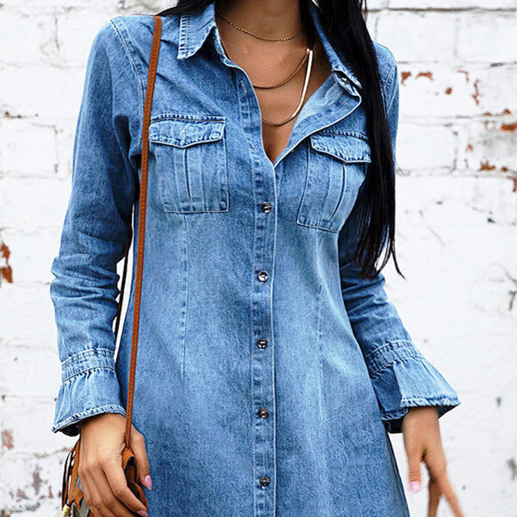 Fashion Slim Denim Dress Women by http://Lolyshop.shop