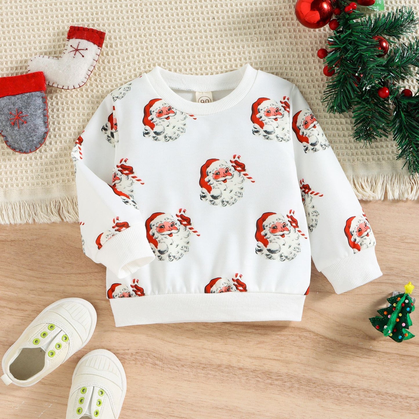Boys' Fashion Long-sleeved Round Neck Printed Sweater by http://Lolyshop.shop