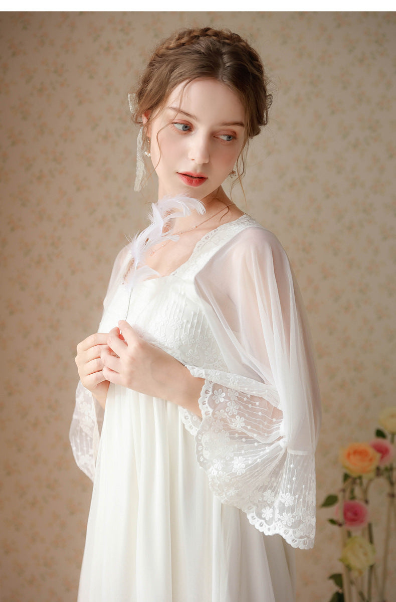 Mesh Embroidery Lace Home Clothes Sleeping Skirt by http://Lolyshop.shop