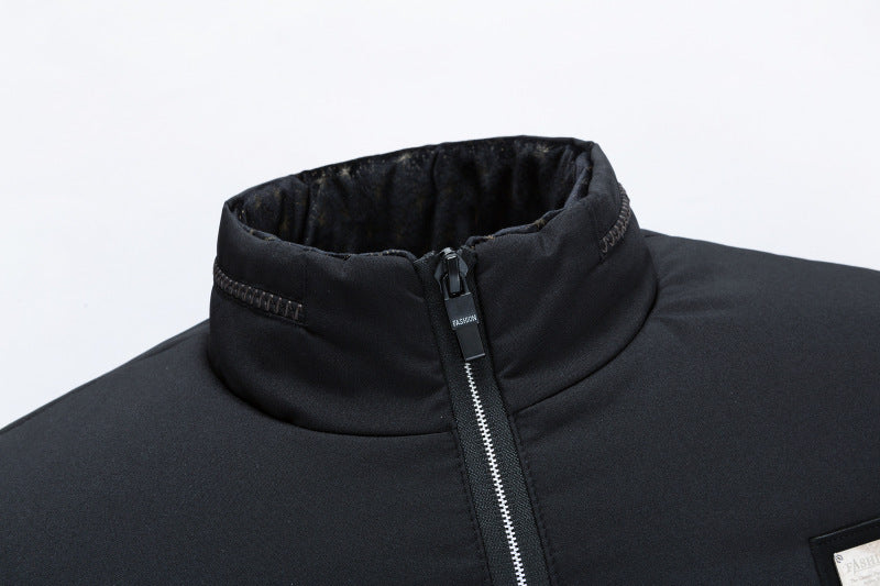 Winter Coat Men's Cotton Clothing Korean Style Fleece-lined Cotton-padded Jacket For Men by http://Lolyshop.shop