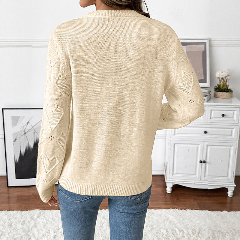 Valentine's Day Love Crew Neck Pullover Sweater Women by http://Loyshop.shop