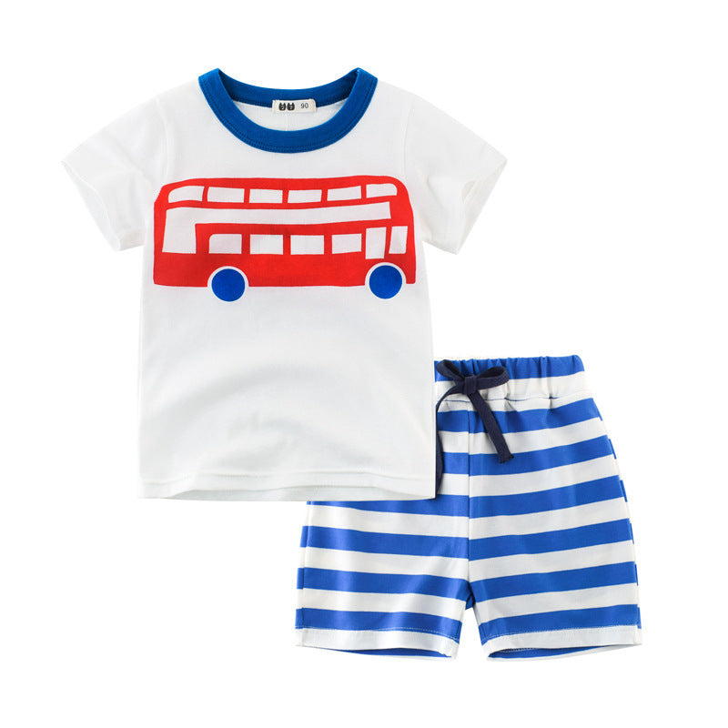 Children's wear new summer children's suit boys' clothing two pieces by http://Loyshop.shop
