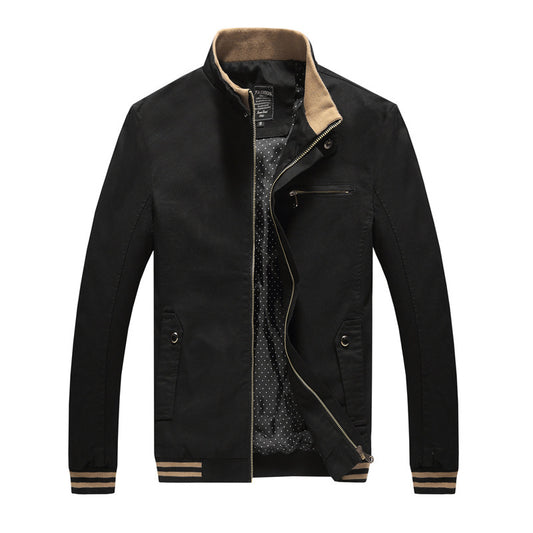 Spring Autumn Men Casual Jacket Coat Men's Fashion Washed 100% Pure Cotton Brand-Clothing Jackets Male Coats by http://Lolyshop.shop