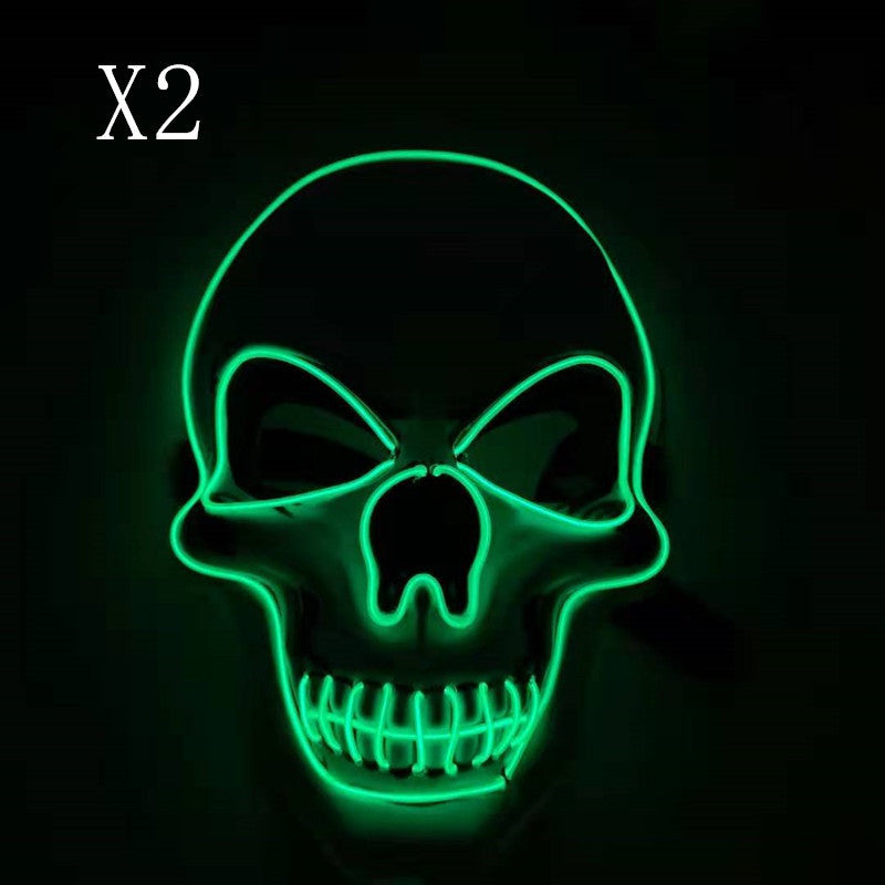 Skull LED Glowing Halloween Mask by http://Loyshop.shop