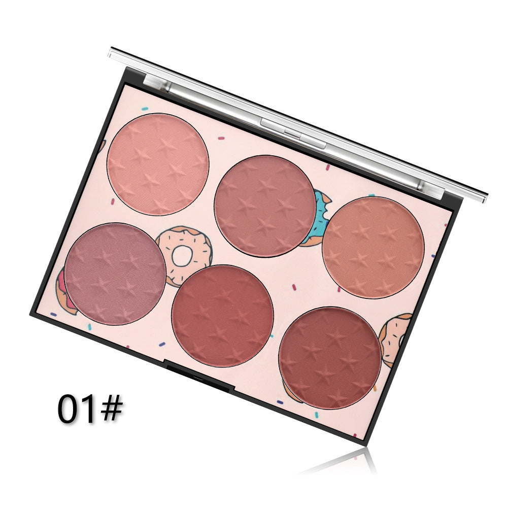 Six-color Blush Natural Skin-friendly Rouge Makeup by http://Lolyshop.shop