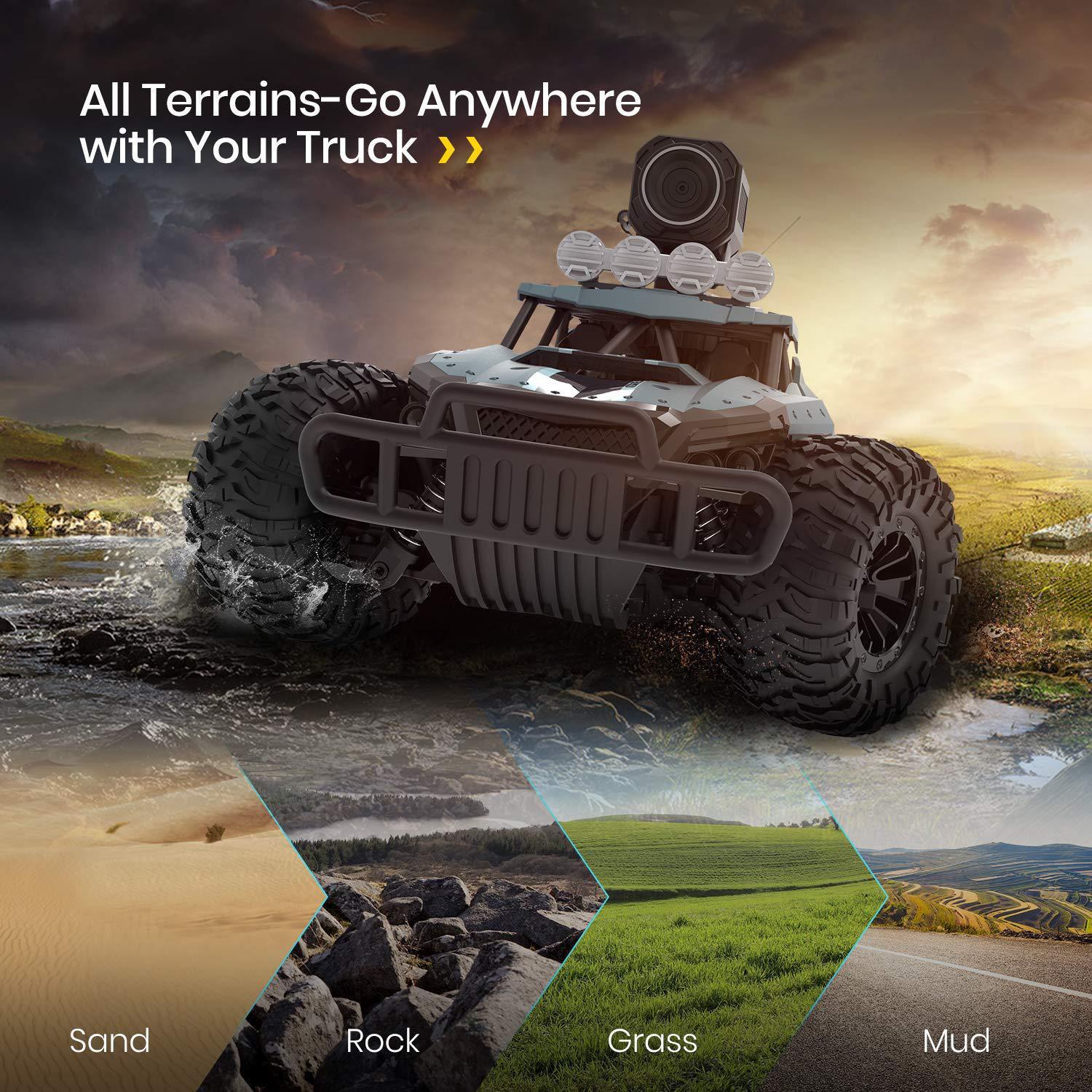 Remote Control Off-Road Trucks 2.4G Wifi 720P HD FPV Camera Kids Adults Toy Gift by http://Lolyshop.shop