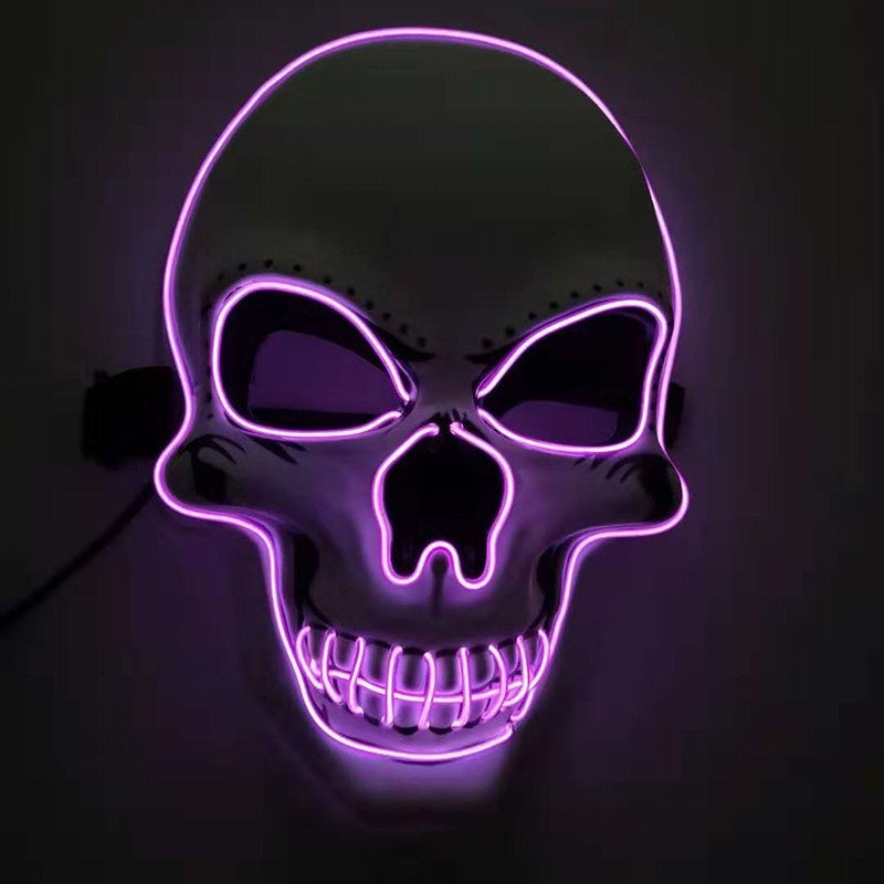 Skull LED Glowing Halloween Mask by http://Loyshop.shop