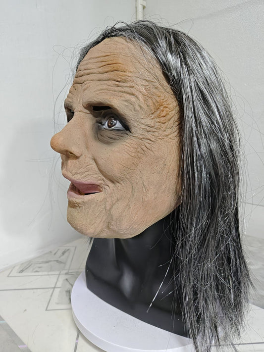 Halloween Granny Mask Latex Headset by http://Loyshop.shop