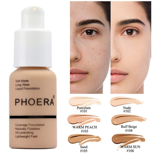 Explosive Press Type Oil Control Natural Color Matte Concealer Foundation Cream by http://Lolyshop.shop