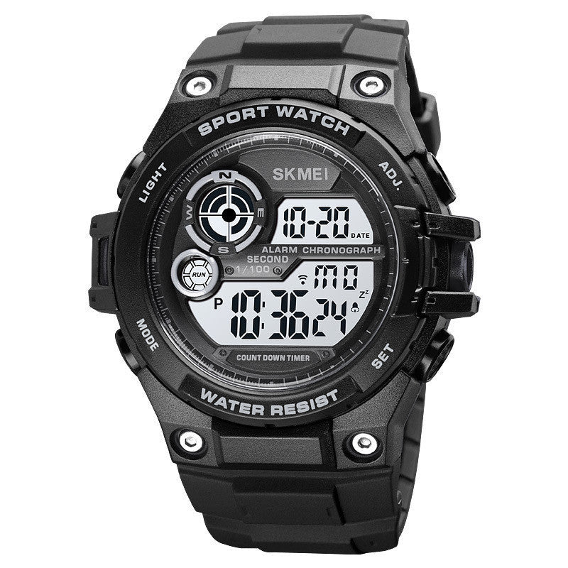 Men's Waterproof Outdoor Luminous Multi-function Sports Electronic Watch by http://Lolyshop.shop