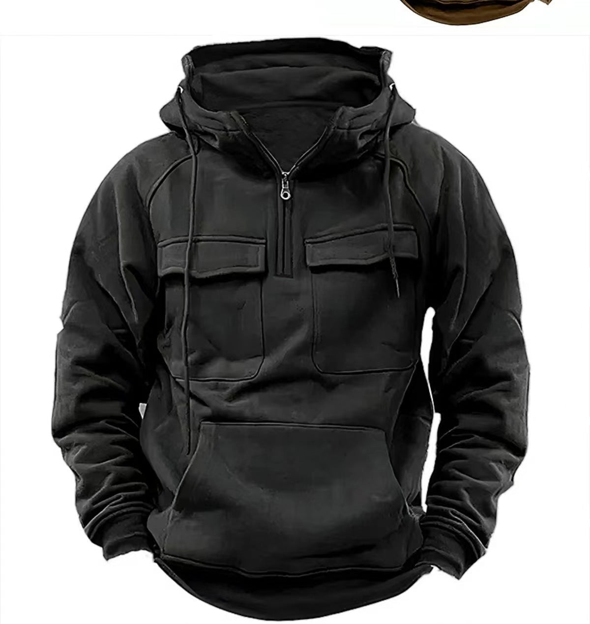 Men's Zip-up Hoodies Sweatshirt With Drawstring And Pocket Design Fashion Casual Sports Sweatshirt by http://Loyshop.shop
