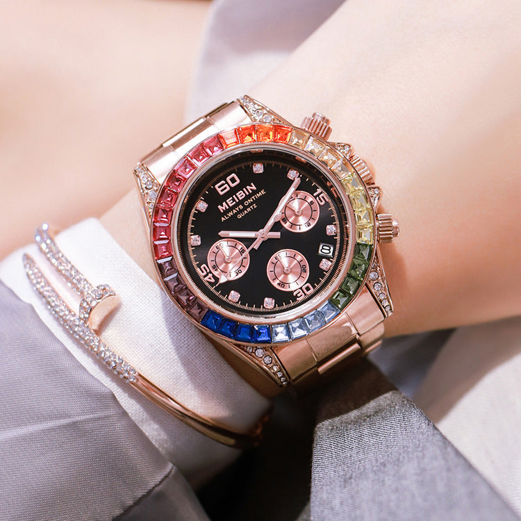 Ins Style Rainbow Circle Fashion Watch Sports Style Ladies Watch by http://Lolyshop.shop