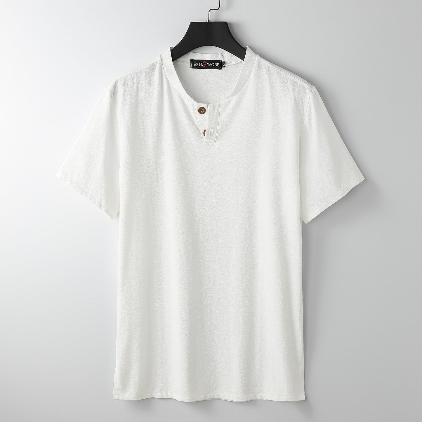Short Sleeve T-shirt Sub-cotton And Linen Slit Loose Plus-sized Half Sleeve by http://Lolyshop.shop