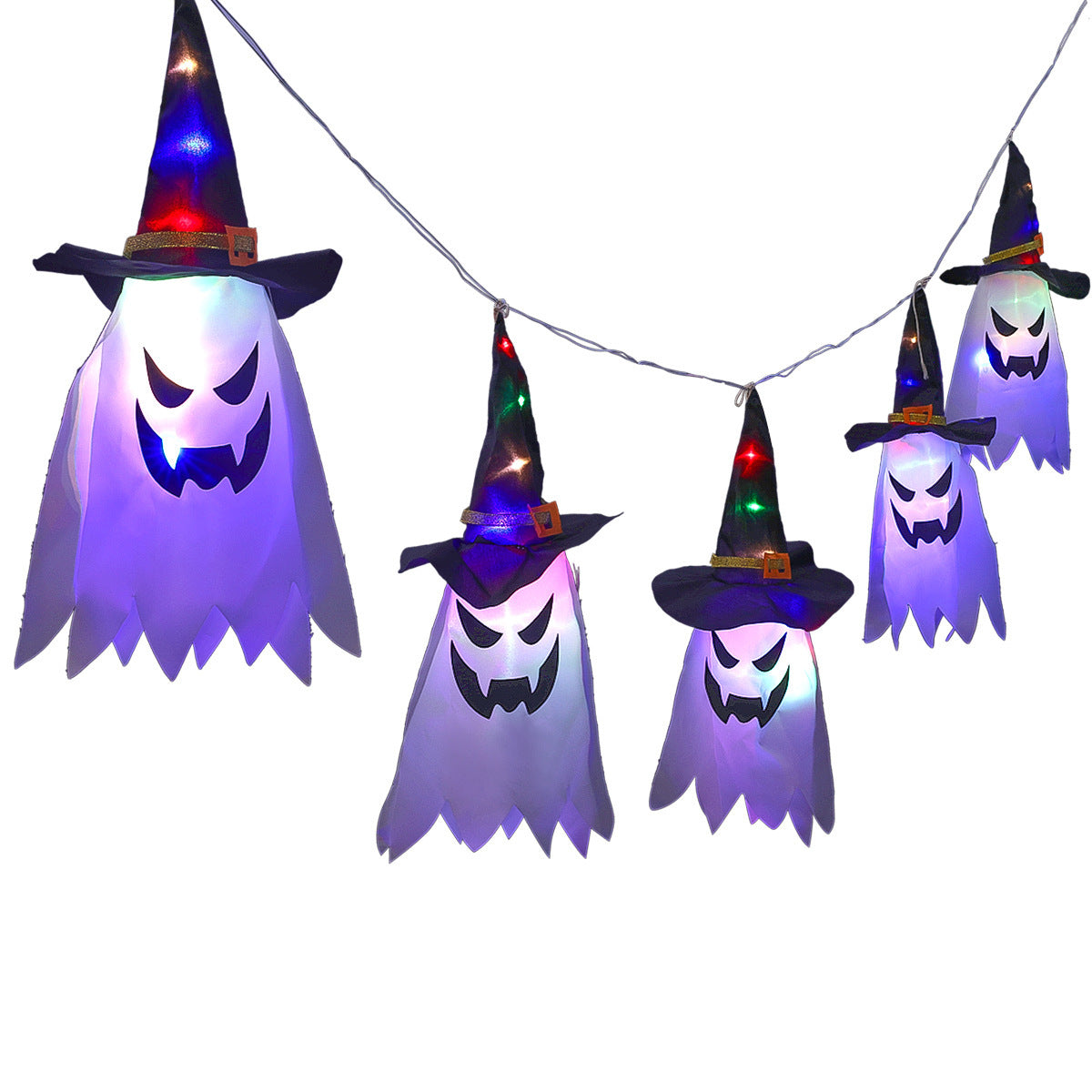Halloween Holiday Decoration Lanterns Cloth Art Ghost Halloween String Lights by http://Lolyshop.shop