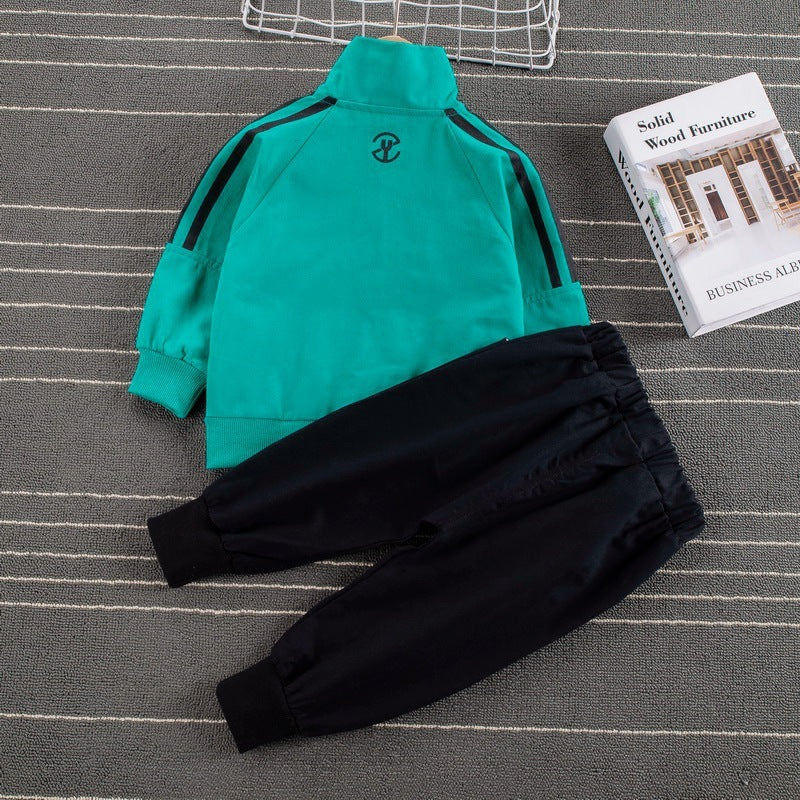 Sports Style Striped Two-piece Children's Clothing Children's Boys And Baby Casual Suits by http://Lolyshop.shop