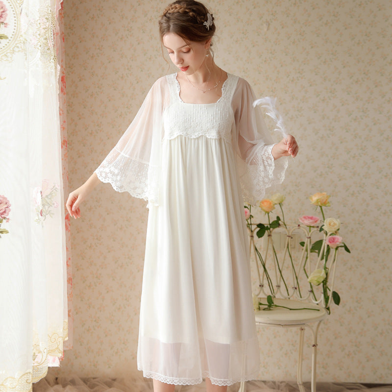 Mesh Embroidery Lace Home Clothes Sleeping Skirt by http://Lolyshop.shop