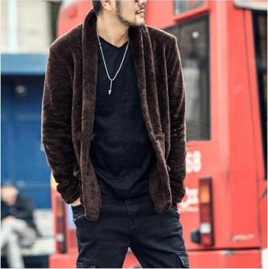 Men's plush plush jacket