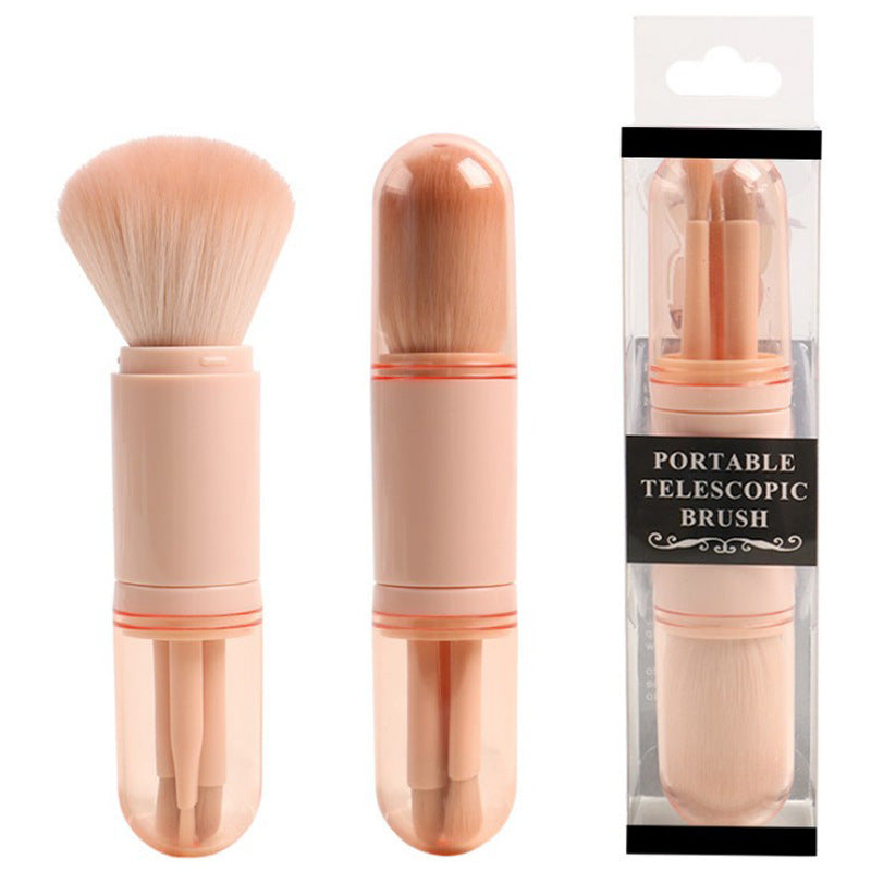 Four in one retractable makeup brush set by http://Lolyshop.shop