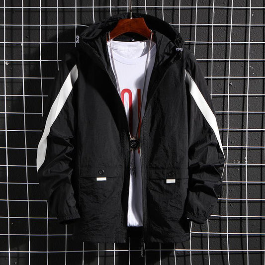 New Men's Skin Clothing Jacket Sports Hooded Jacket Men's by http://Lolyshop.shop