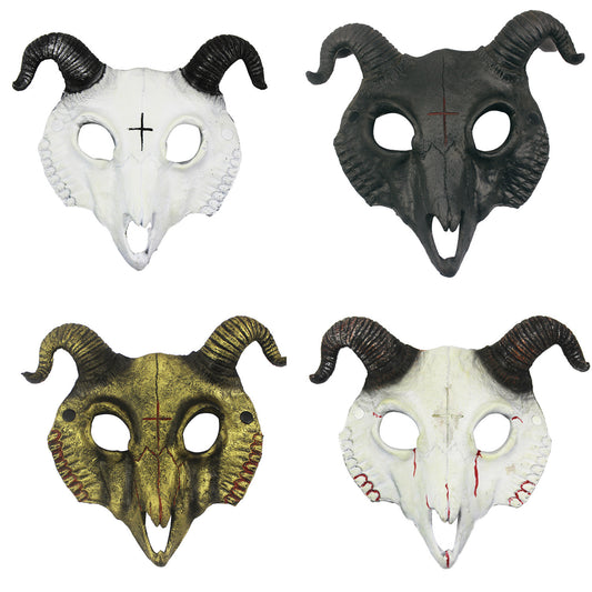 Goat Mask Halloween Party Pu Animals Mask by http://Loyshop.shop