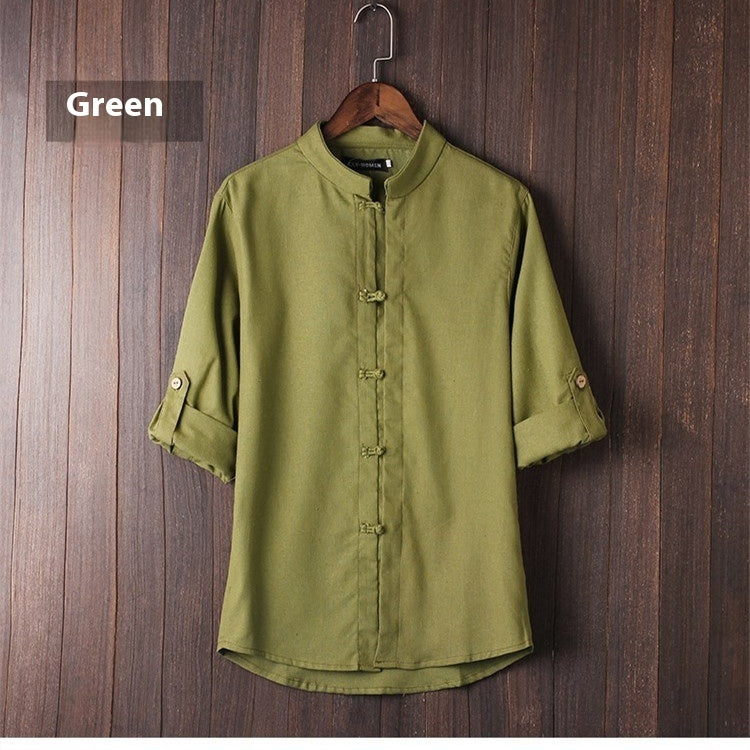 Men's Linen Vintage Plus Size Shirt by http://Lolyshop.shop