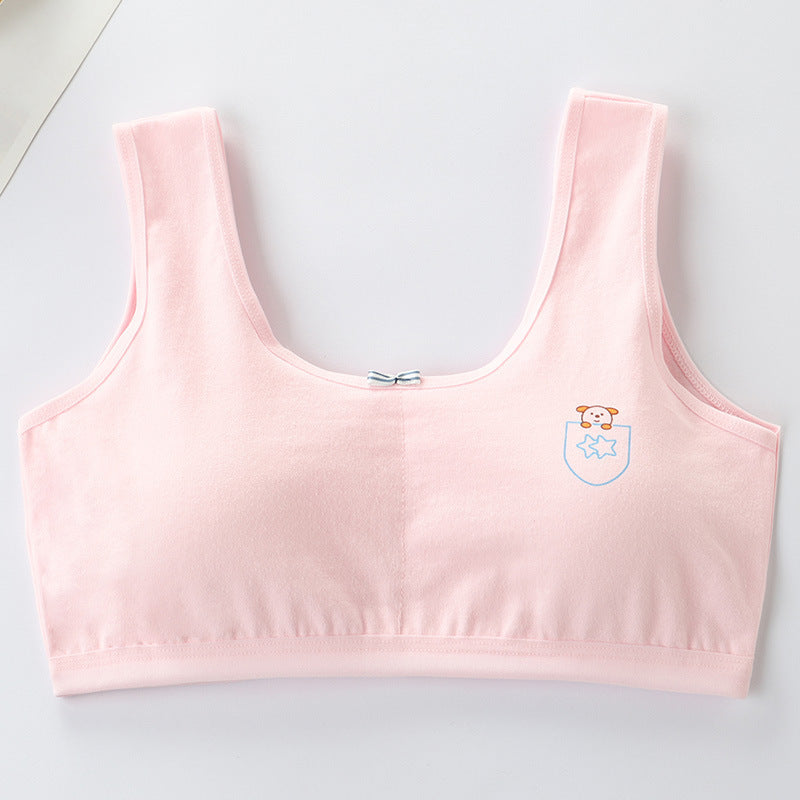 Primary Student Vest Female Junior High Girl High School Underwear Pure Cotton Bra by http://Lolyshop.shop