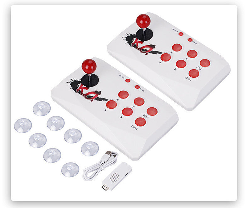 HD wireless double joystick game console fighting arcade by http://Lolyshop.shop