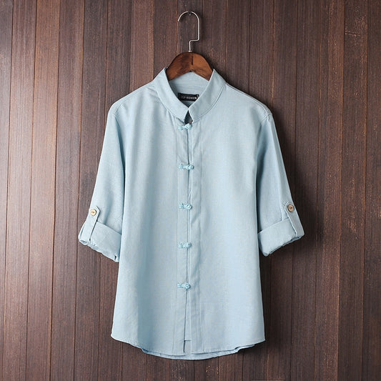 Men's Linen Vintage Plus Size Shirt by http://Lolyshop.shop