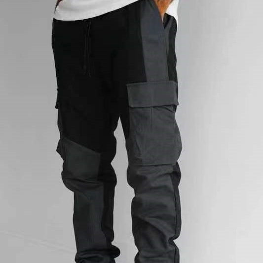 Large Pocket Stitching Trousers Men's Loose Feet by http://Lolyshop.shop