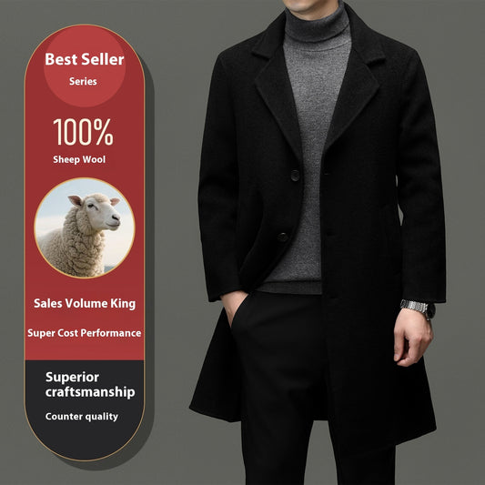 Autumn And Winter Woolen Coat Casual Long by http://Loyshop.shop