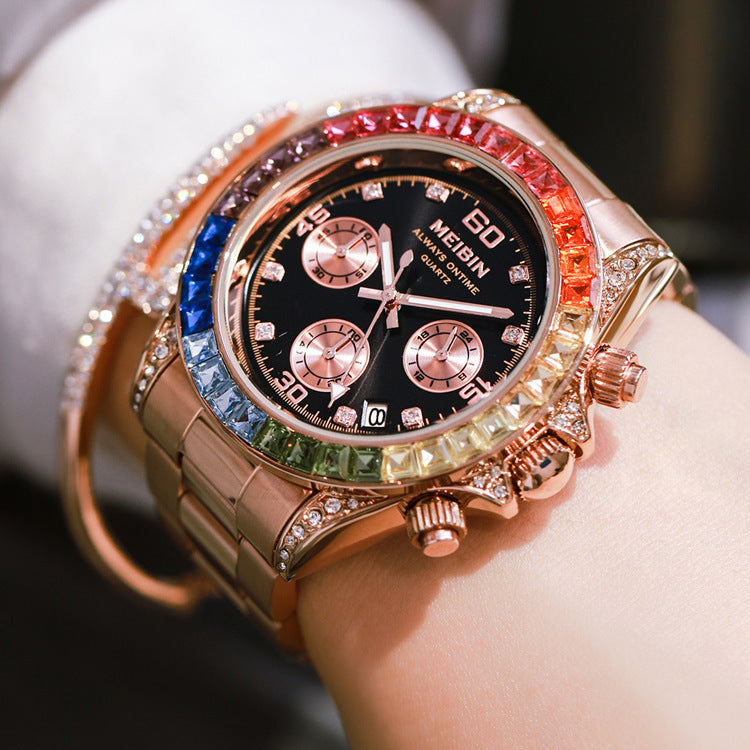 Ins Style Rainbow Circle Fashion Watch Sports Style Ladies Watch by http://Lolyshop.shop