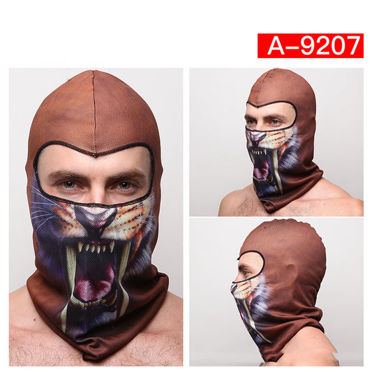 Riding Skating Dust Hood Halloween Skull Mask