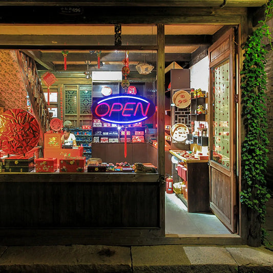 Open Neon Sign Business Sign LED Night Light Hanging Window Shop Cafe Bar Restaurant Decoration Personalized Night Lamp by http:// Lolyshop.shop
