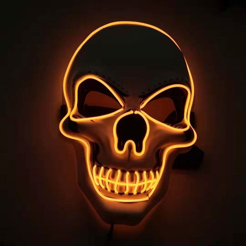 Skull LED Glowing Halloween Mask by http://Loyshop.shop