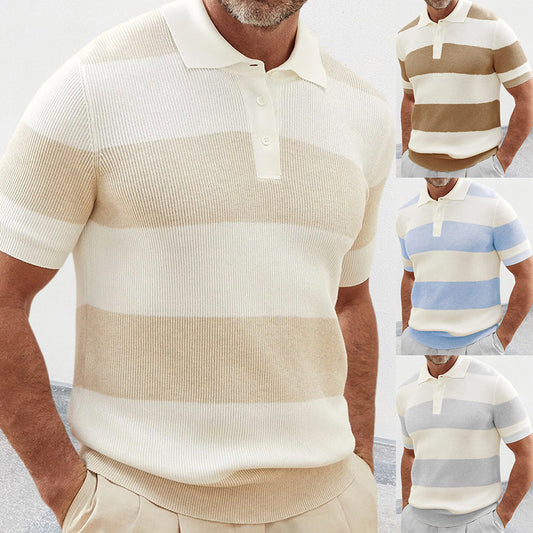 Mens Clothing Summer Fashion Lapel Sweater Short Sleeve Men Clothing Men Wears by http://Lolyshop.shop