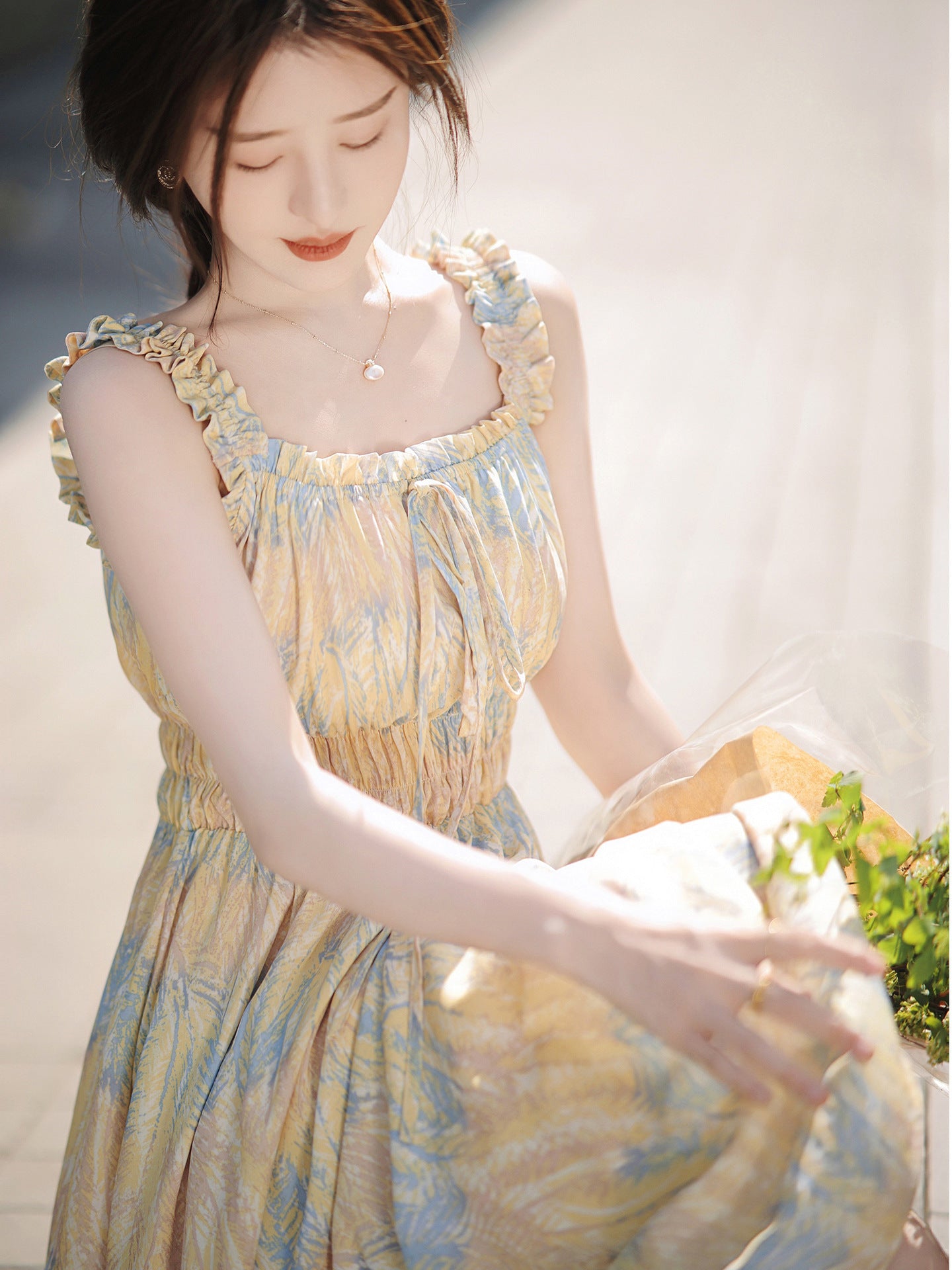 Floral Slip Dress Stringy Selvedge Dress Women by http://Lolyshop.shop