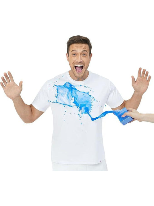 Neat White Basic Crewneck Short Sleeve Cotton Polyester Water Repellent Tops T Shirts Tee For Men