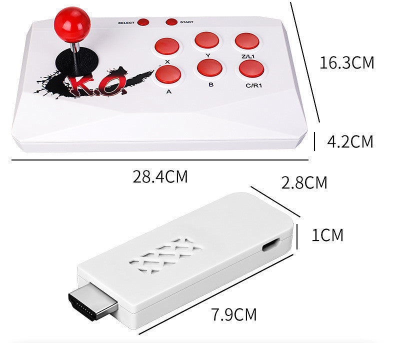 HD wireless double joystick game console fighting arcade by http://Lolyshop.shop