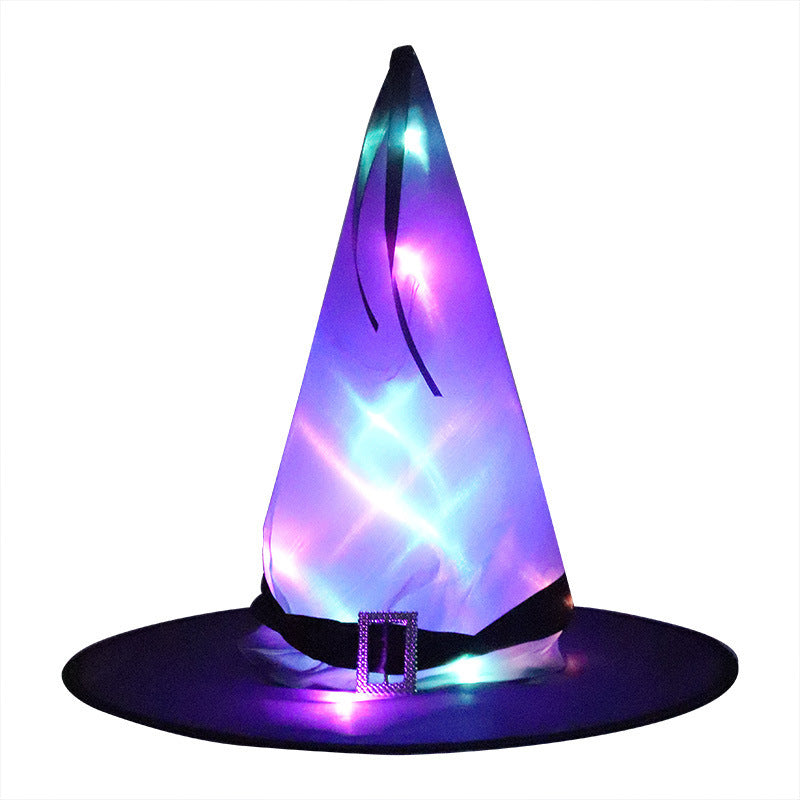 Halloween Decoration Witch Hat LED Lights Halloween Elf Ears Kids Home Party Decor Supplies Outdoor Tree Hanging Ornament by http://Loyshop.shop