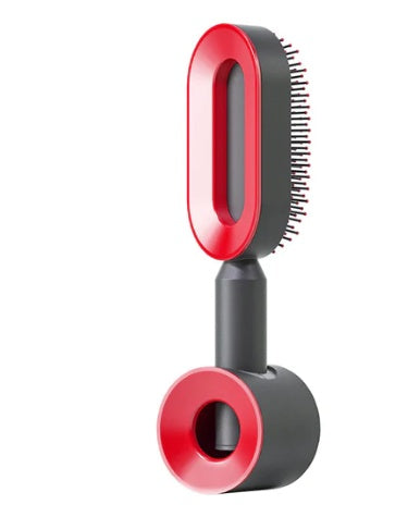 Self Cleaning Hair Brush For Women One-key Cleaning Hair Loss Airbag Massage Scalp Comb Anti-Static Hairbrush by http://Lolyshop.shop