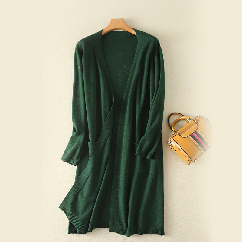 Mid-length Sweater Loose-fitting Jacket