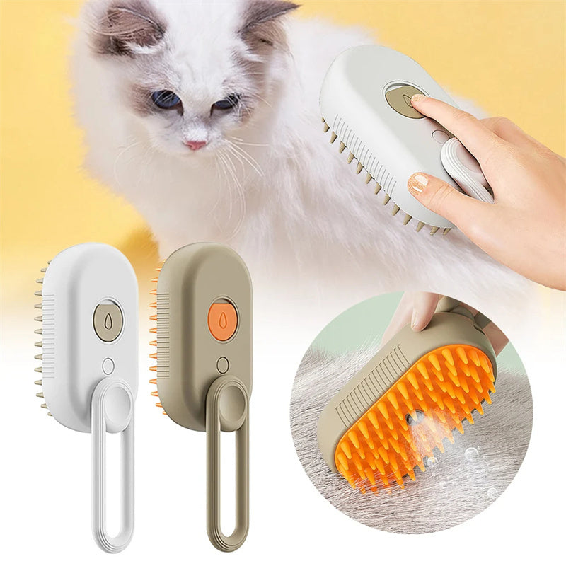 Cat Steam Brush Steamy Dog Brush 3 In 1 Electric Spray Cat Hair Brushes For Massage Pet Grooming Comb Hair Removal Combs Pet Products by http://Loyshop.shop