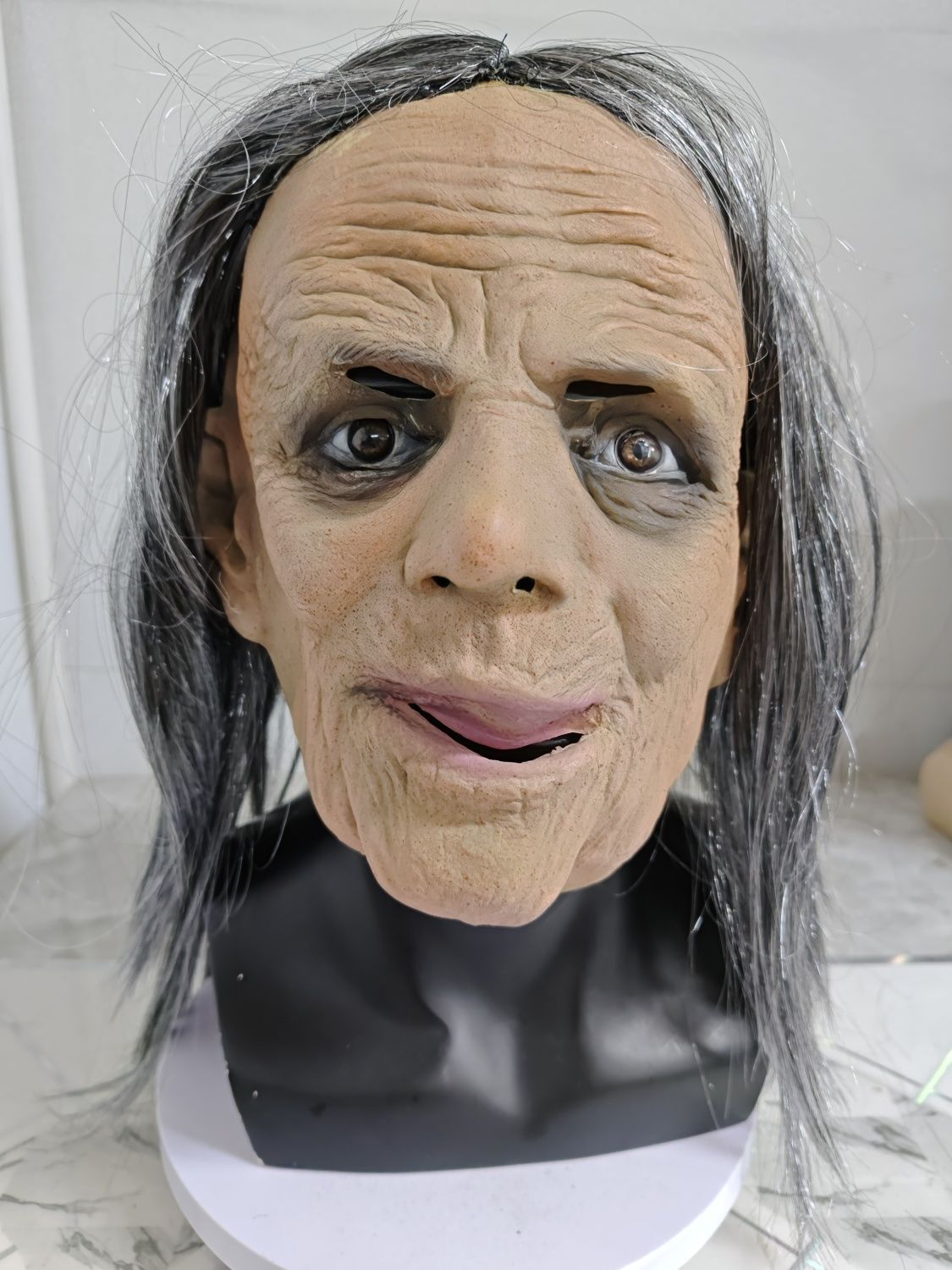 Halloween Granny Mask Latex Headset by http://Loyshop.shop