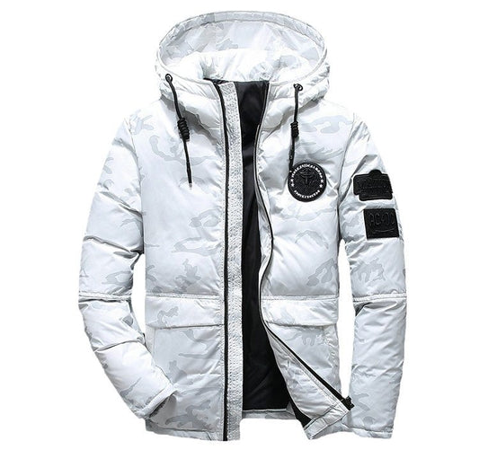 Camouflage Men's Winter Jacket Coat Hooded Casual Slim Down Parka Autumn Camo Windproof Warm Mens Overcoat by http://Lolyshop.shop