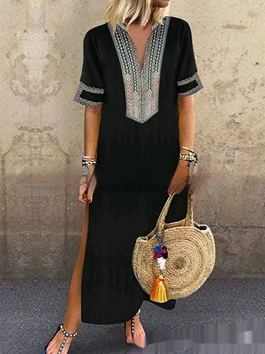 Furcal Lower Hem Casual Women's Length Dress